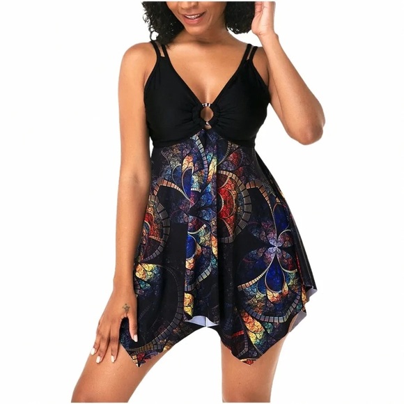 Other - Womens Tummy Control‎ Swimdress Plus Size Skirtini CoverUp Swimsuit L